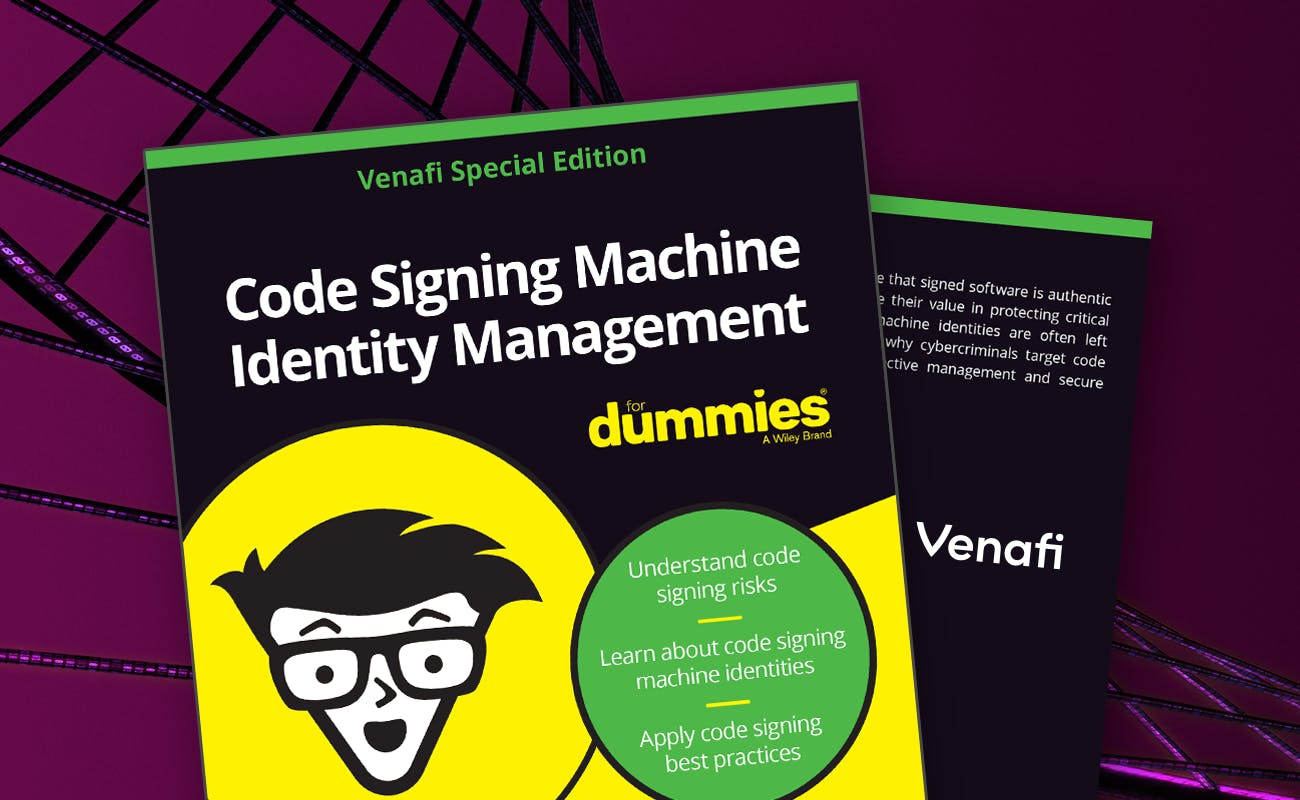 Code Signing Machine Identity Management for Dummies - cover graphic