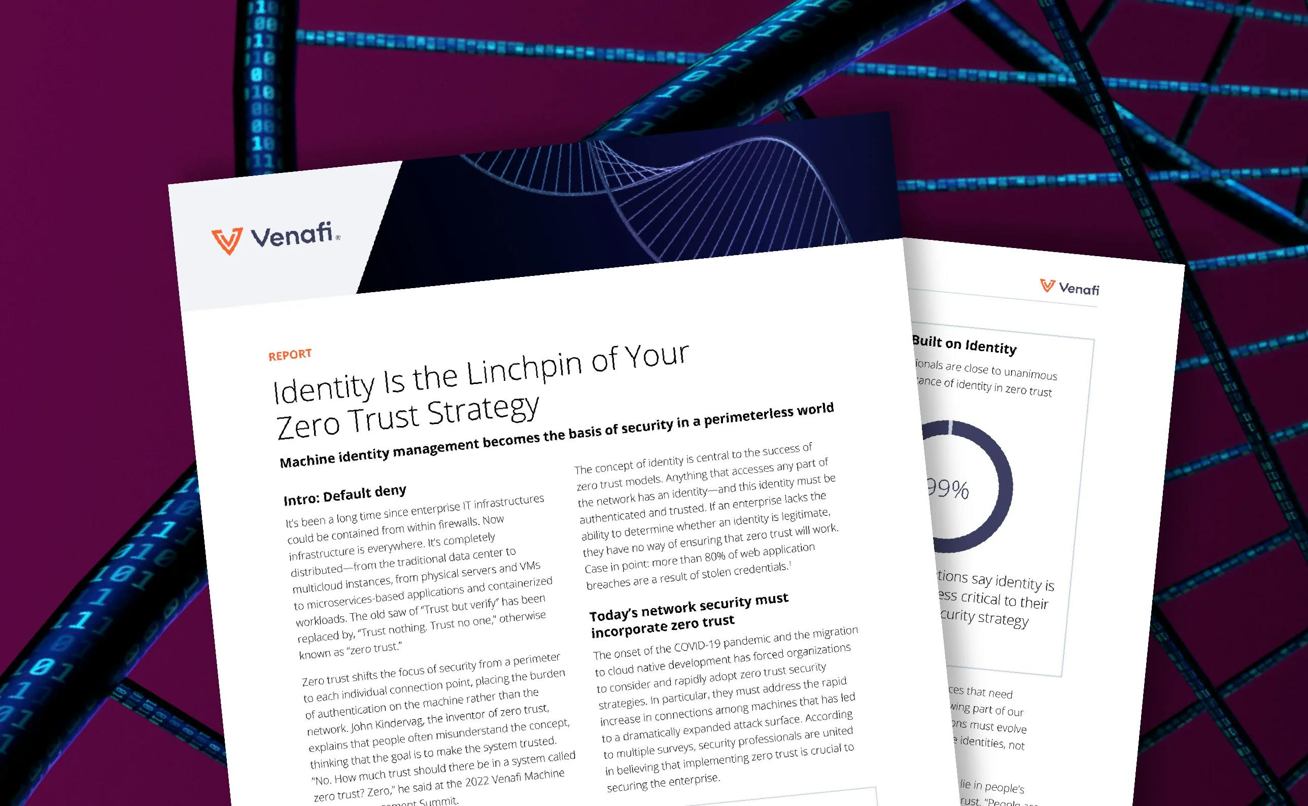 Identity is the Linchpin of Your Zero Trust Strategy - cover graphic