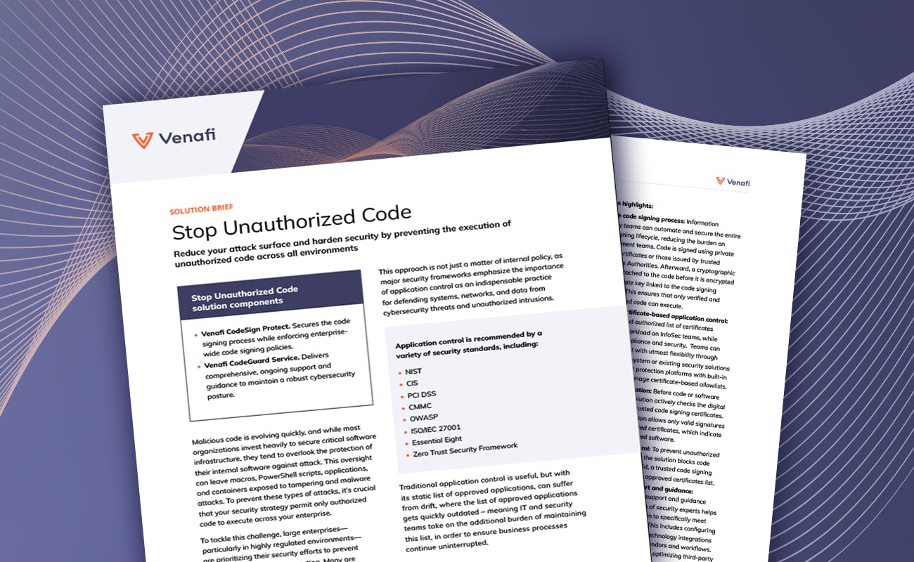 Stop Unauthorized Code Solution - cover graphic