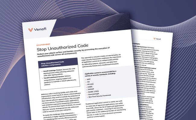 Stop Unauthorized Code Solution