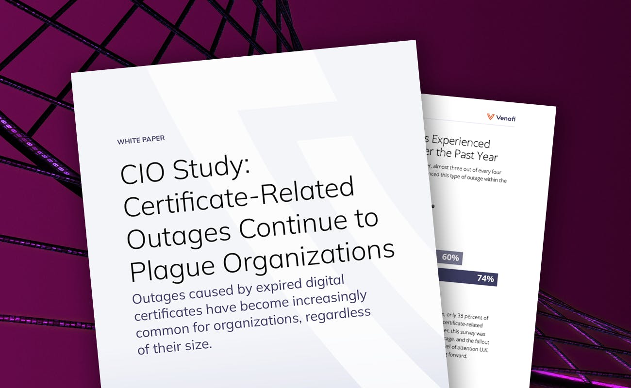 CIO Study: Certificate-Related Outages Continue to Plague Organizations - cover graphic