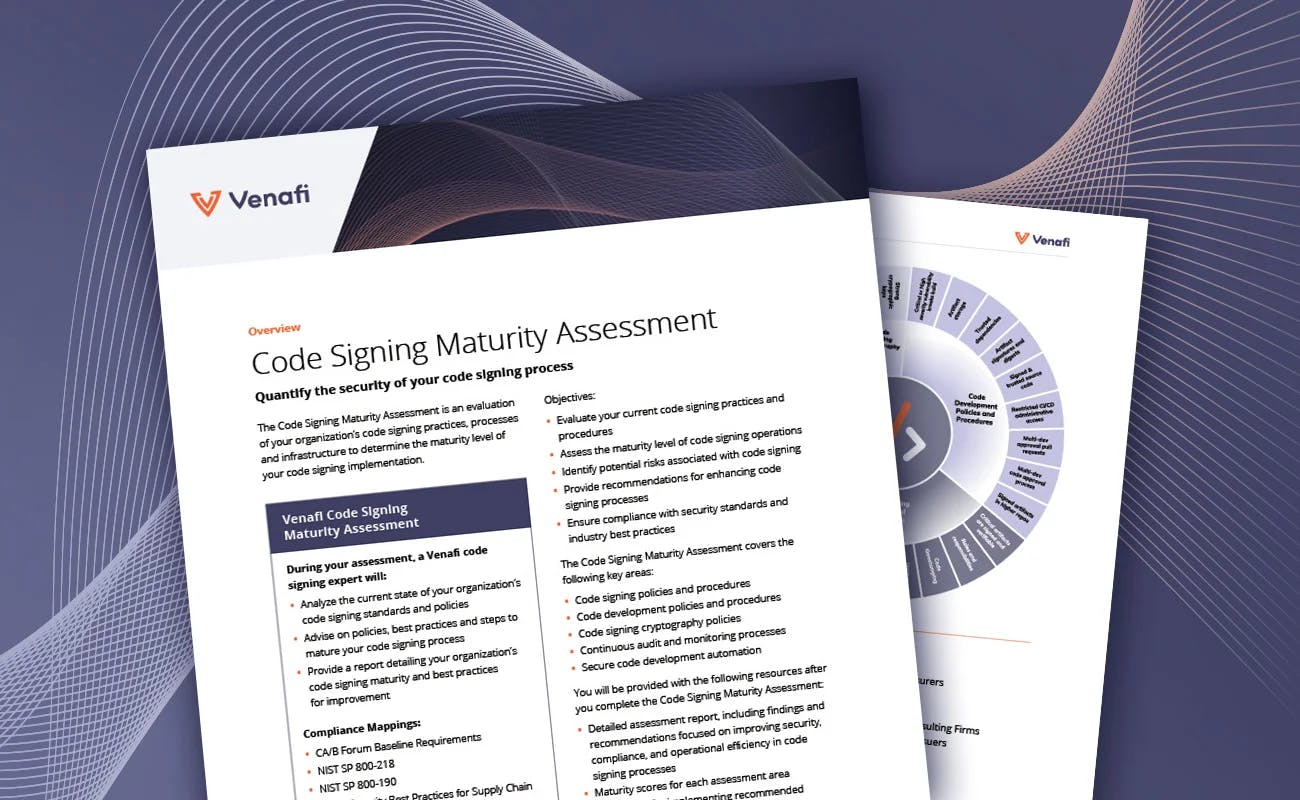 Code Signing Maturity Assessment Overview - cover graphic