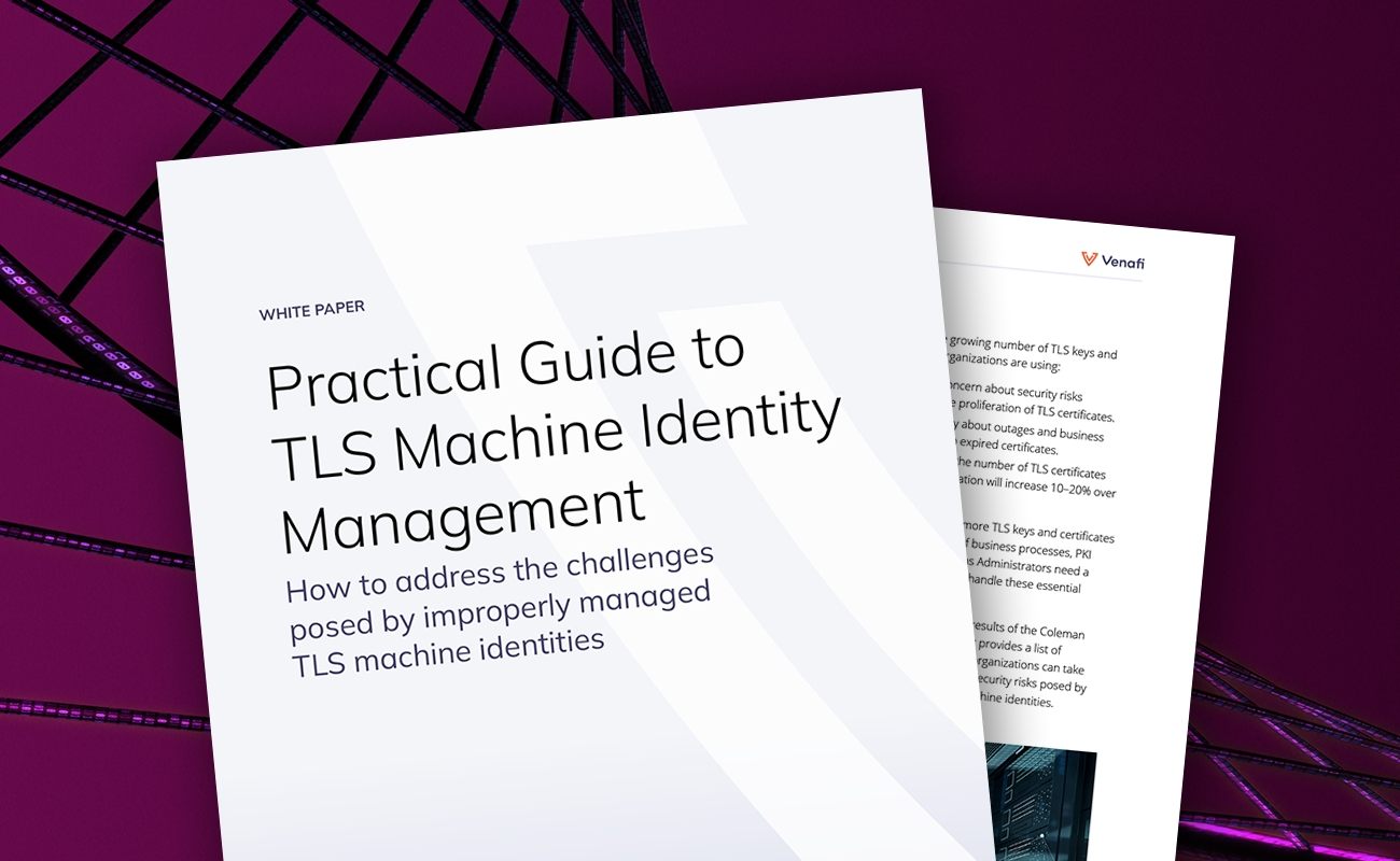 Practical Guide to TLS Machine Identity Management - cover graphic